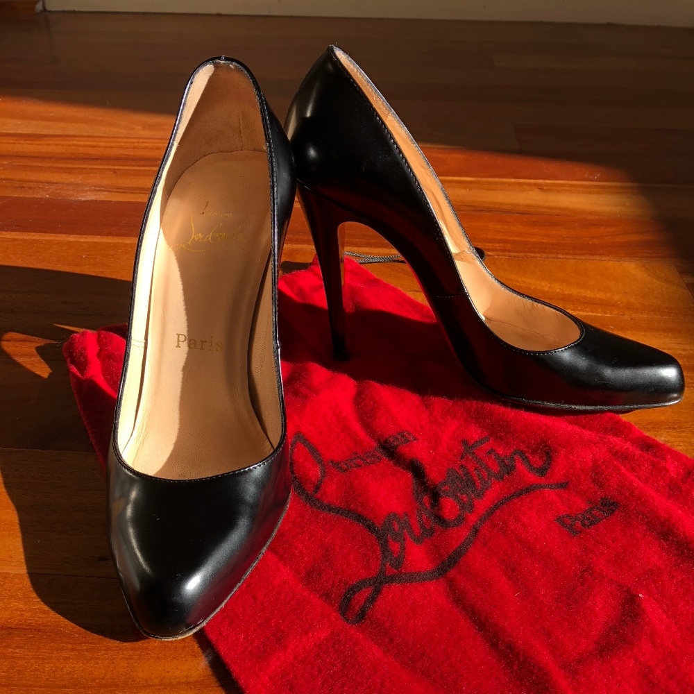 Authentic Black Christian Louboutin Heels size 6.5/36.5 - Picture 2 of 7